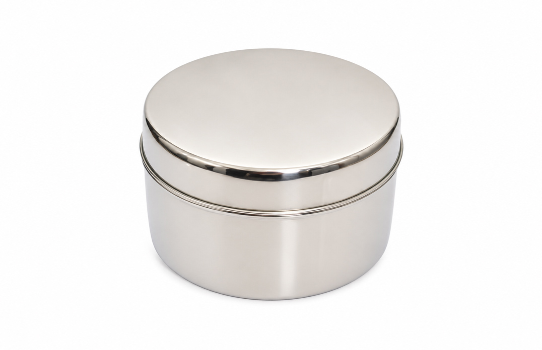 Stainless Steel Plain Poori Dappa Box