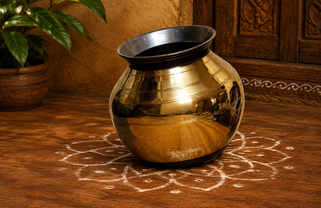 Brass Pongal Panai / Urli / Handi